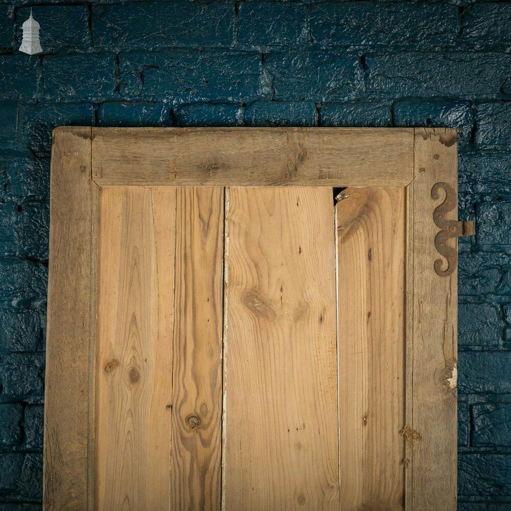 Paneled Oak Door, French 18th C photo vintage