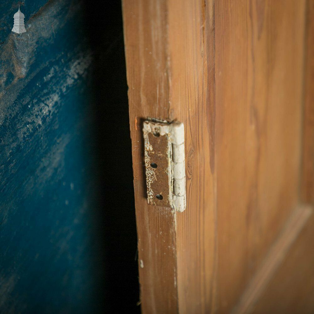 Half Glazed Door, 19th C Pitch Pine, 6 Over 2 Panel photo for sale
