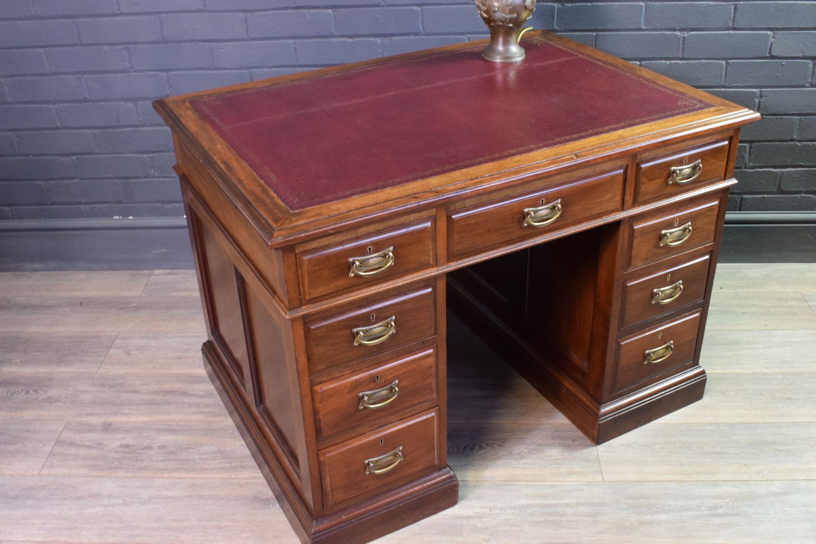 Mahogany Leather Top  Desk ,A Nice Example Of The Manchester Furniture Makers Goodalls & Co photo furniture