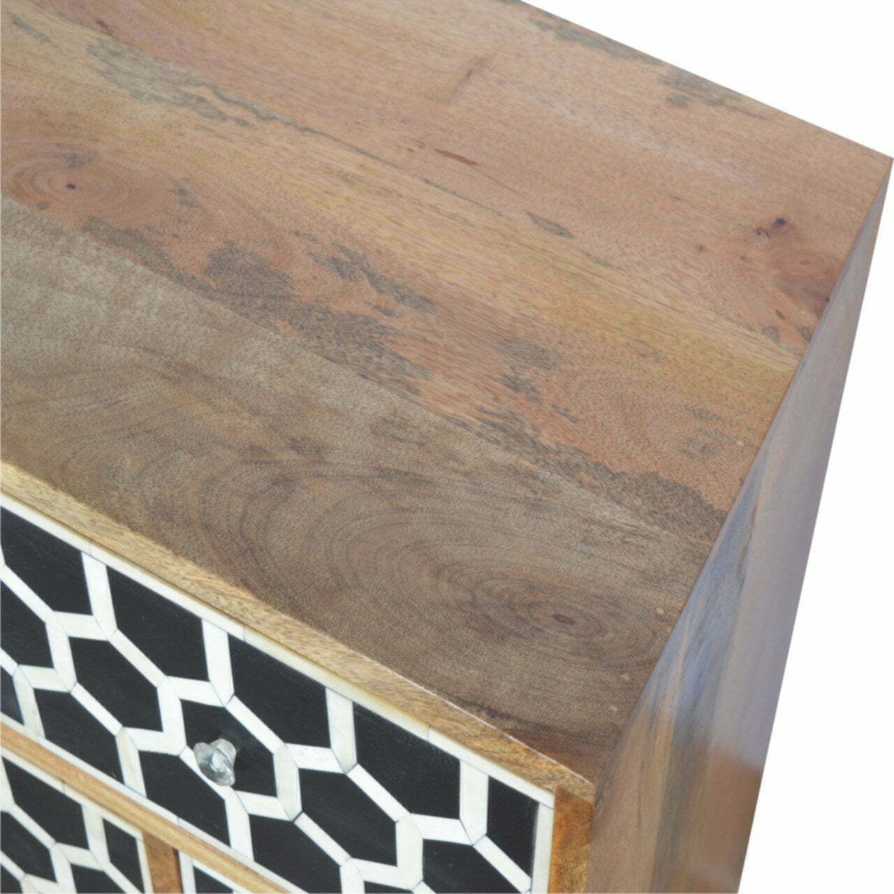 Solid Wood Nordic Style Bone Inlay 8 Drawer Chest photo for sale