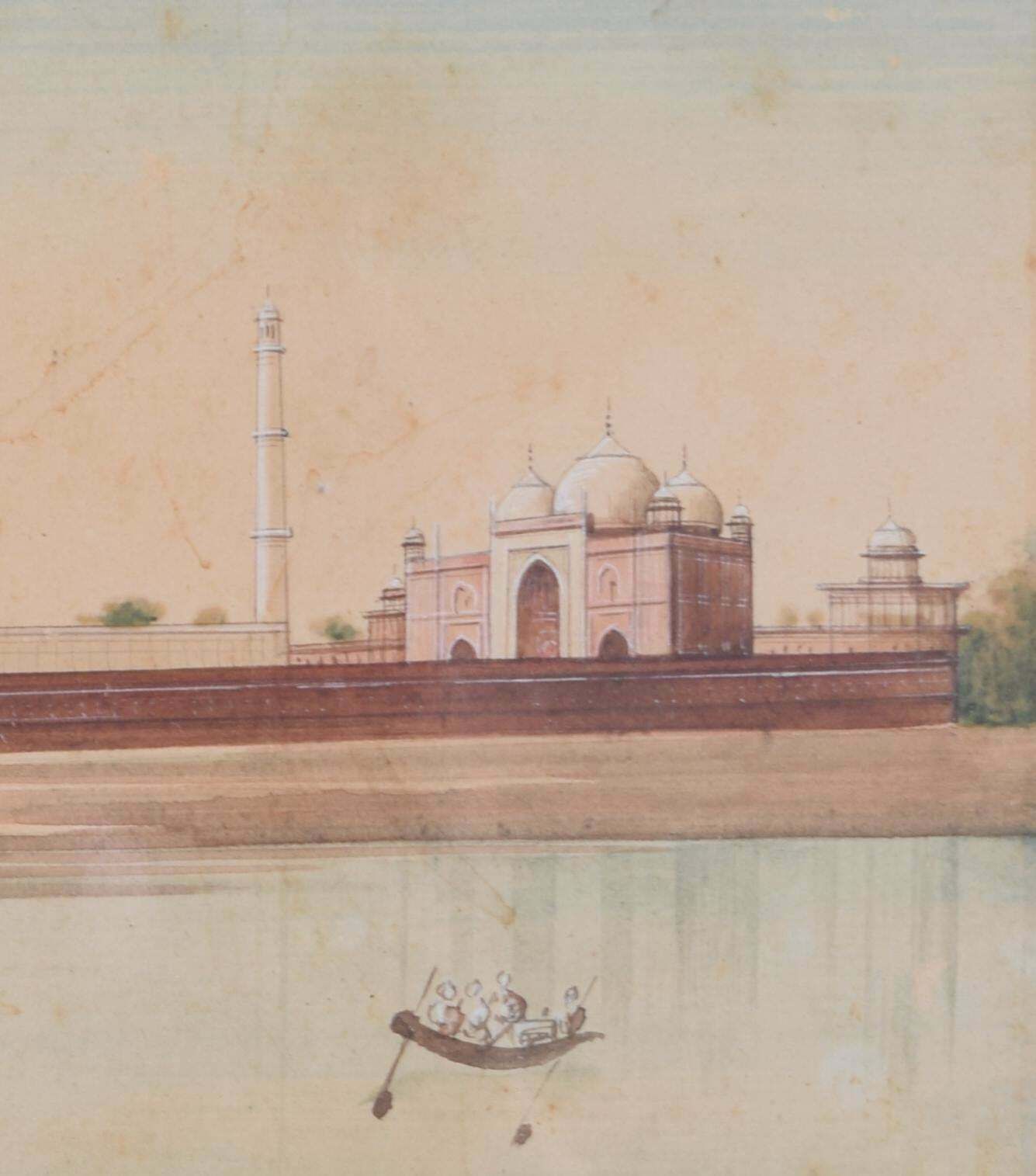 Taj Mahal, India Watercolour, Mid 20th Century photo Art