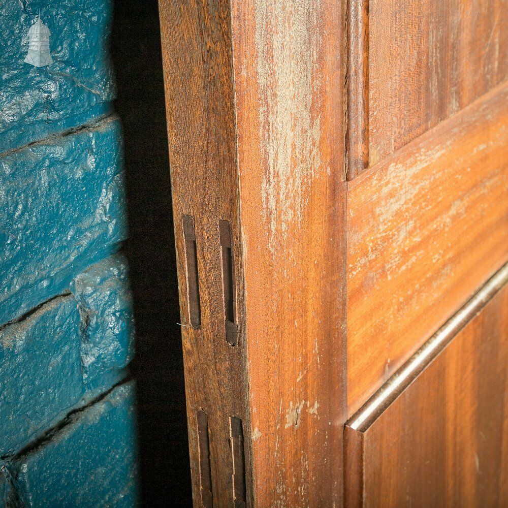 Paneled Mahogany Internal Doors, Set Of 2, Early 20th C photo buy