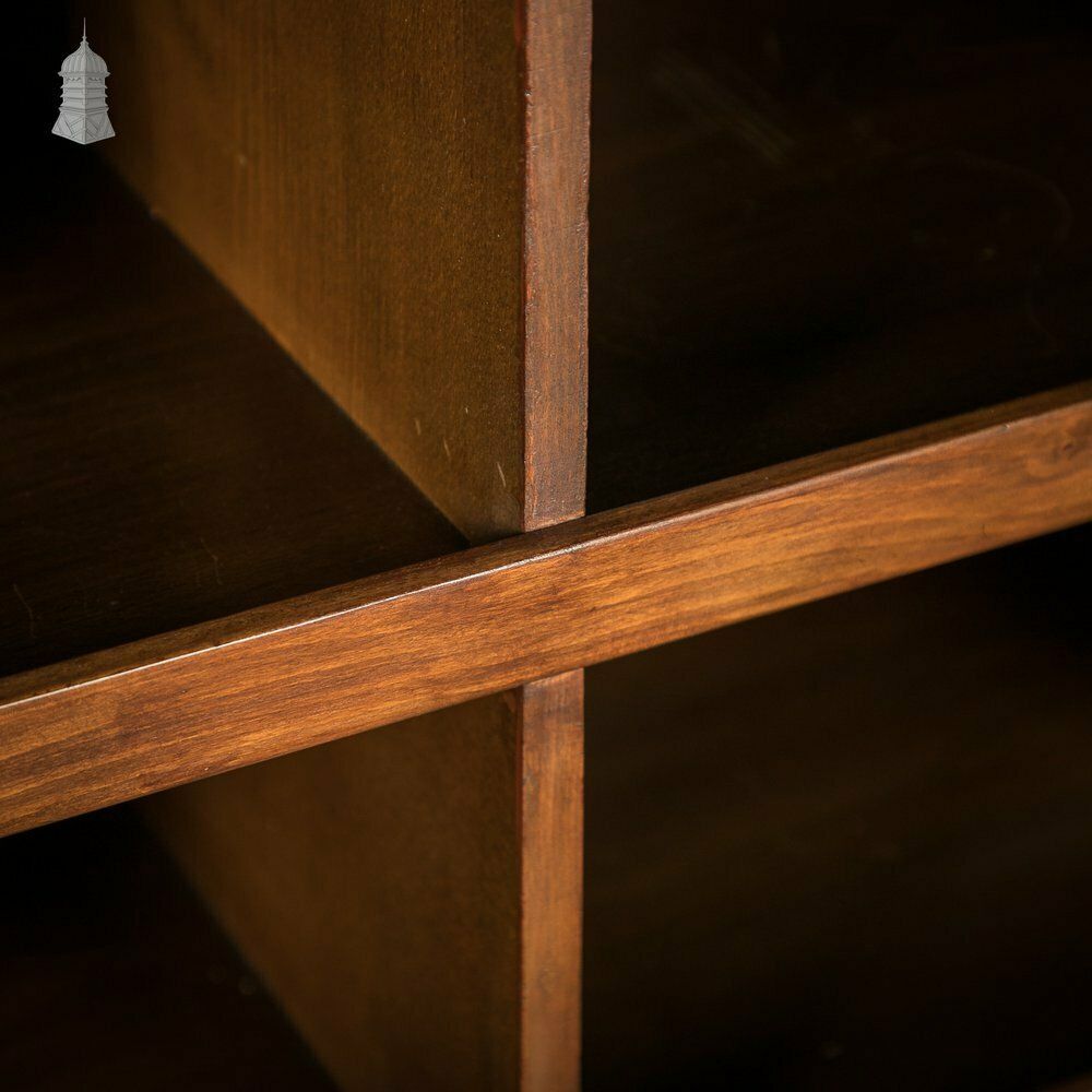 photo for sale Tambour Front Cabinet, Mahogany And Oak Construction With Internal Pigeonhole Shelving From A Liner