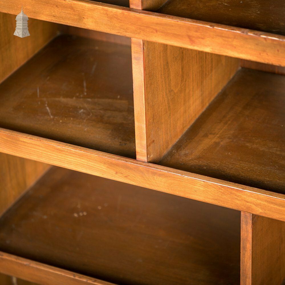 Tambour Front Cabinet, Mahogany And Oak Construction With Internal Pigeonhole Shelving From A Liner photo Furniture