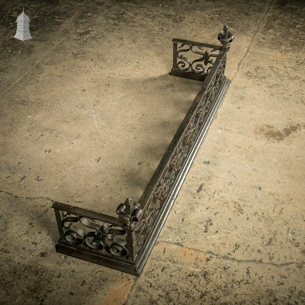 Fireplace Fender, Wrought Iron Scroll Design photo Home Fixtures
