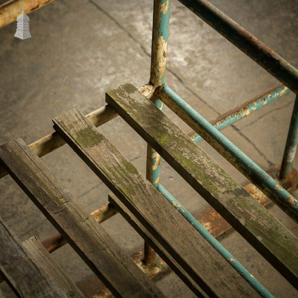 photo for sale Metal Industrial Shelving With Wooden Slats