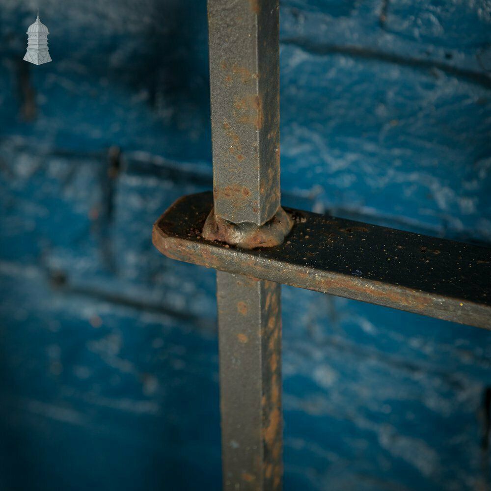 Pair Of 20th C Large Iron Railings With Arrow Head Details photo vinterior