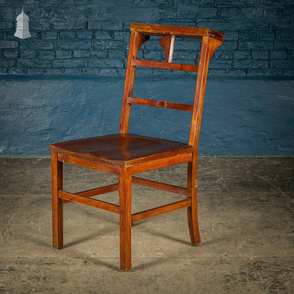 photo for sale Set Of 6 19th C Elm Synagogue Chairs [No. 2]
