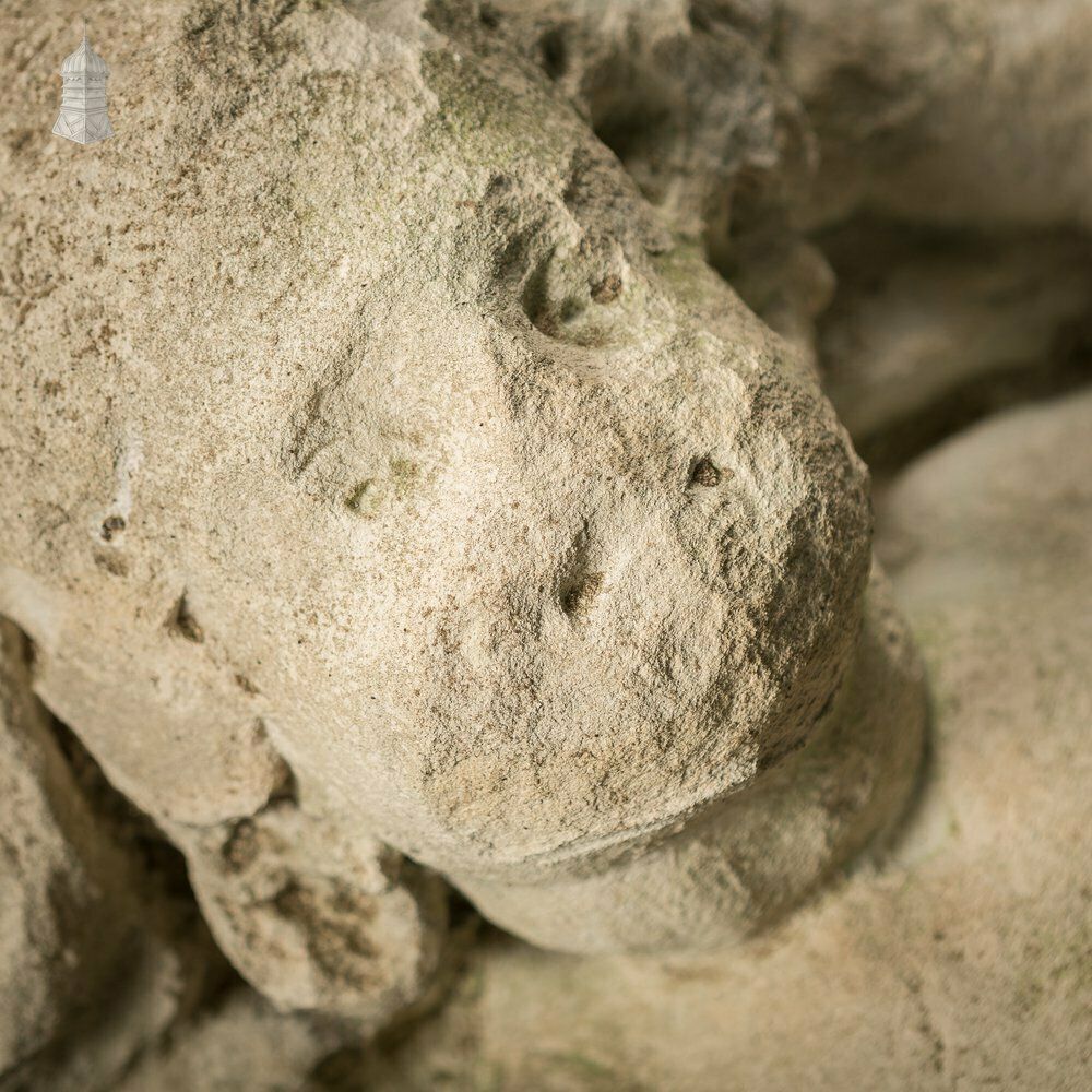 Architectural 17th C Stone Cherub photo vintage