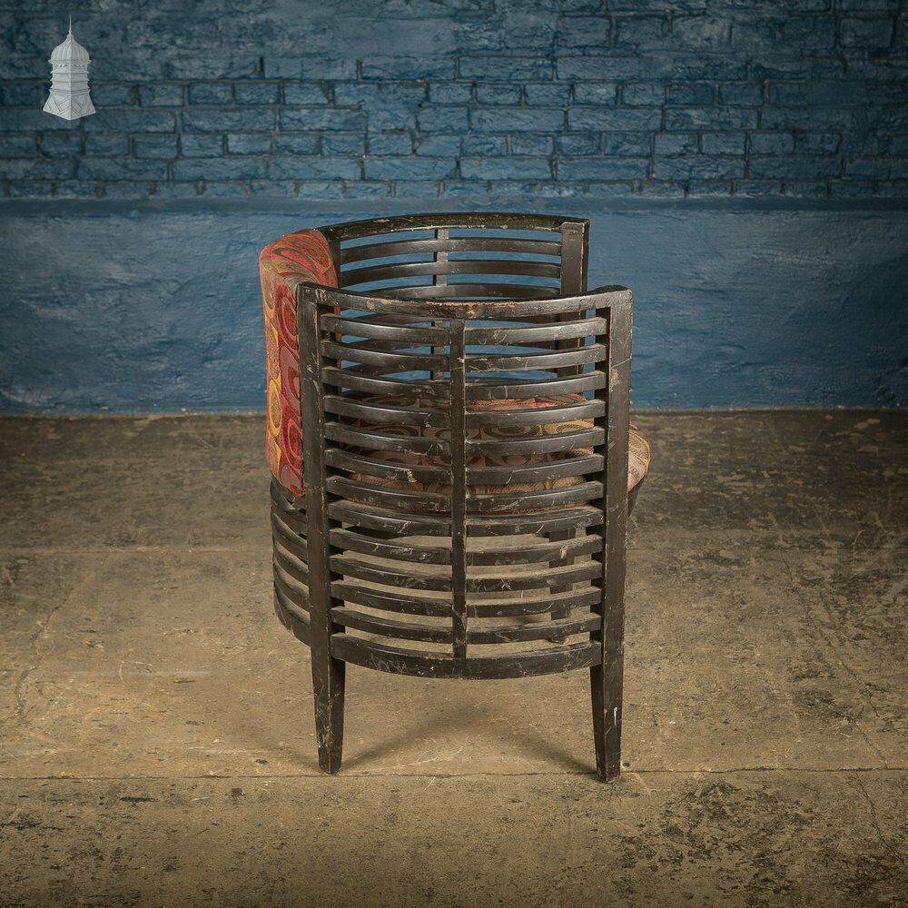 Art Deco Ebonised Tub Chair From A Hotel In Bombay [No. 5] photo vinterior
