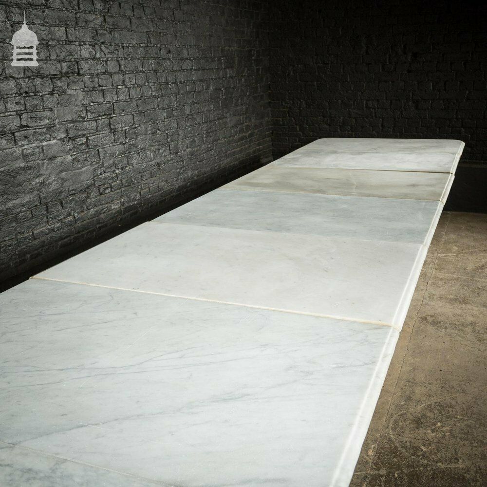 19th C Marble Topped Anglo Indian 7 Leaf Colonial Banqueting Table photo vintage