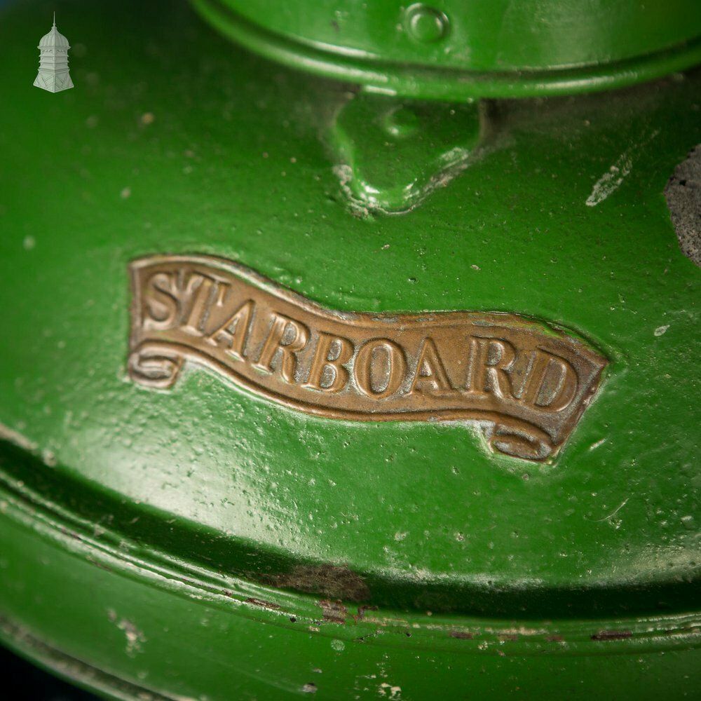 19th C Pair Of Port And Starboard Red And Green Daveys Patent Windproof Ship Lamps photo Lighting