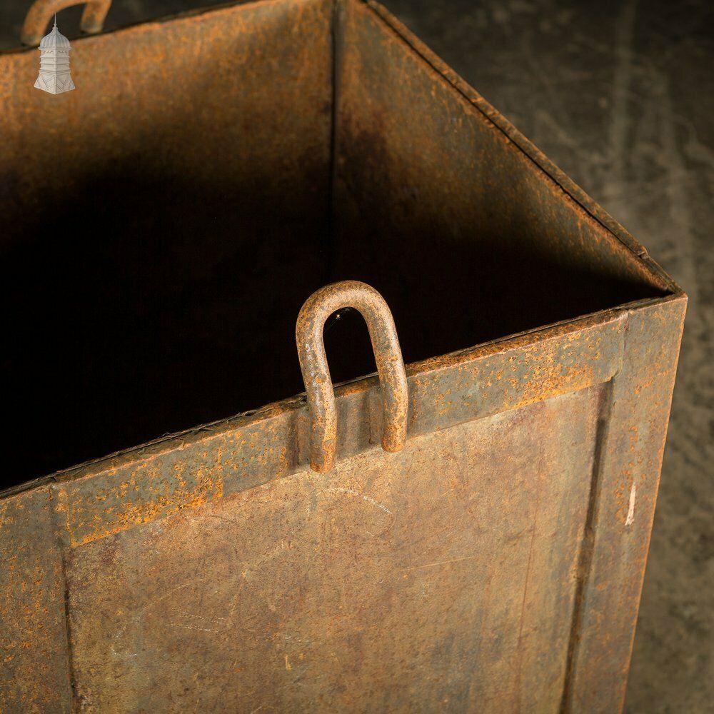 Pair Of Heavy Duty Steel Industrial Workshop Bins photo vinterior