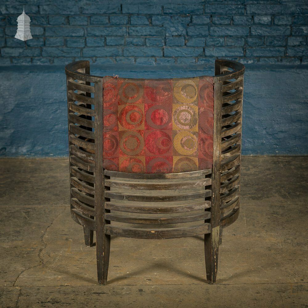Art Deco Ebonised Tub Chair From A Hotel In Bombay [No. 4] photo 1050.0
