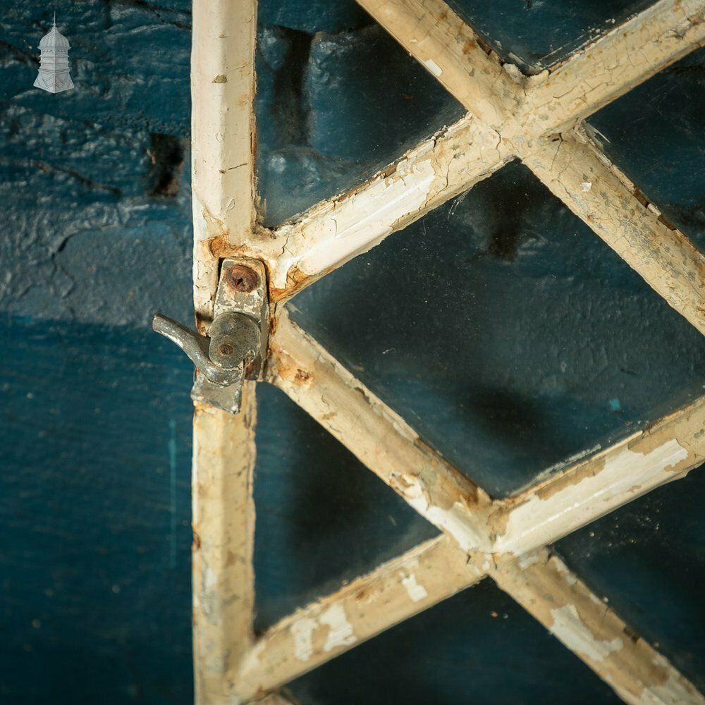 Batch Of 5 Diamond Metal Window Frames photo vintage
