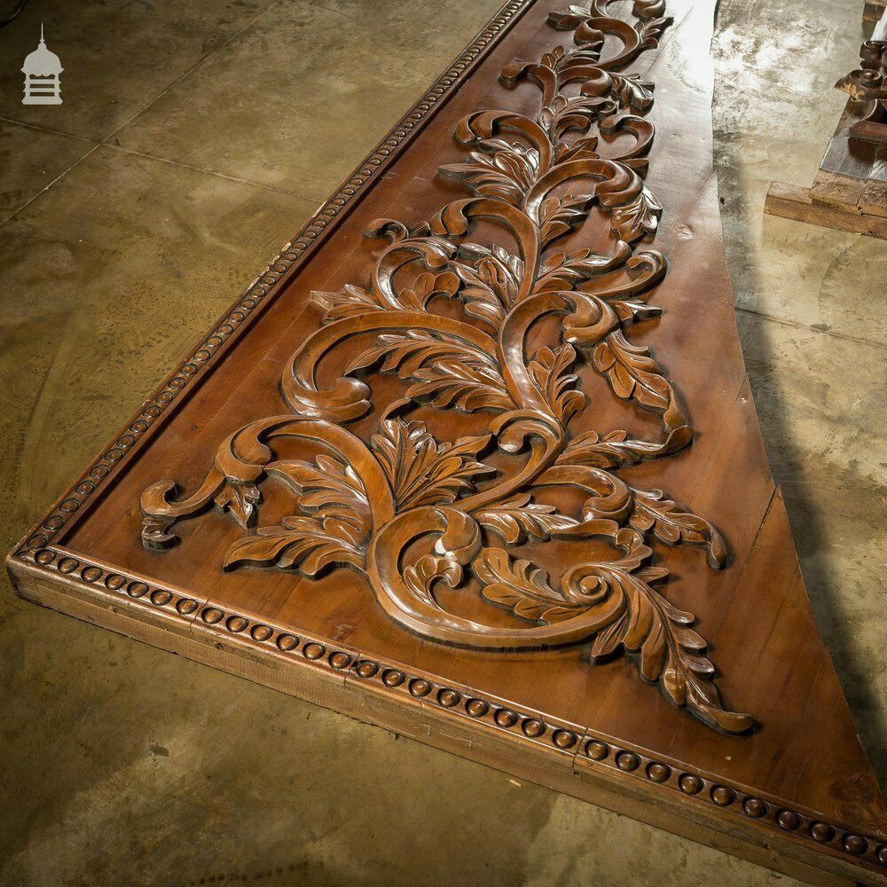 photo for sale Set Of 5 Decorative 20th C Carved Wooden Panels