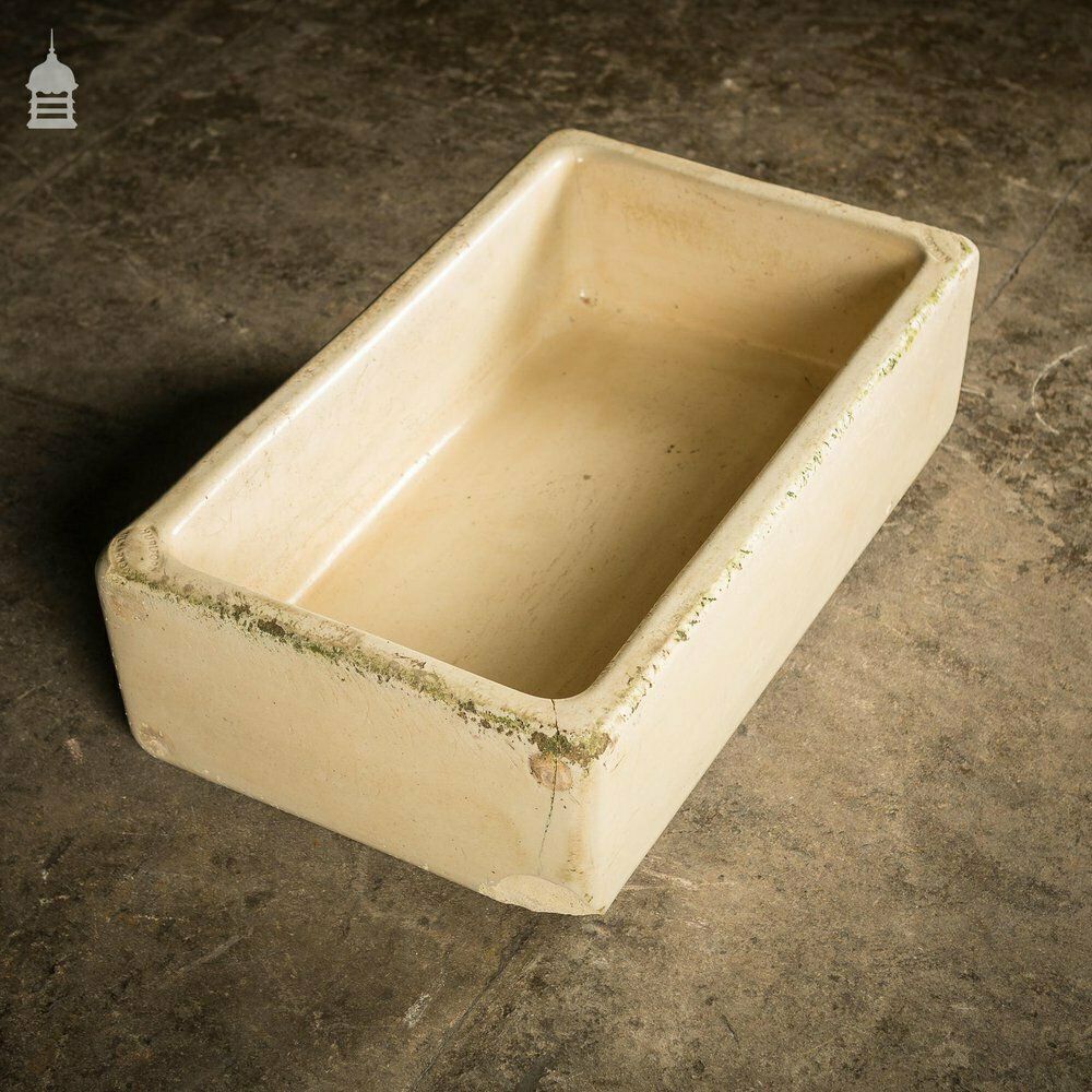 Cane Glazed Trough Stamped Hurlford By Kilmarnock With Worn Finish photo buy