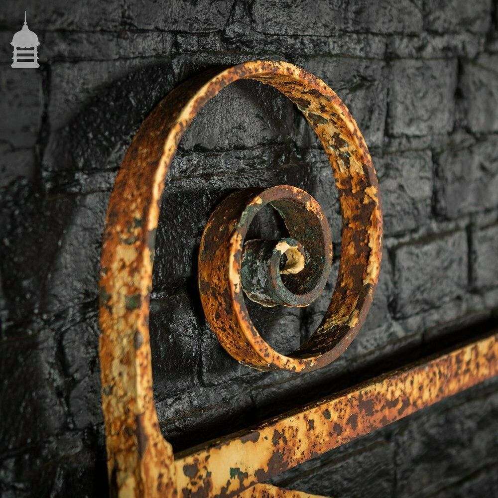 18th C Wrought Iron Driveway Gate With Scroll Detail photo for sale