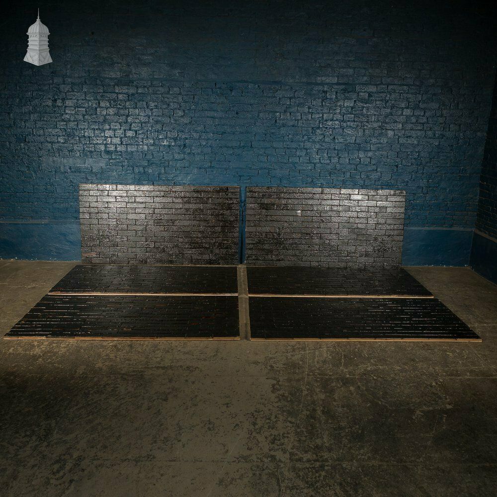 Bitumen Parquet Floor Wall Cladding Panels / Panelling Made From Reclaimed Parquet Flooring Blocks photo vintage