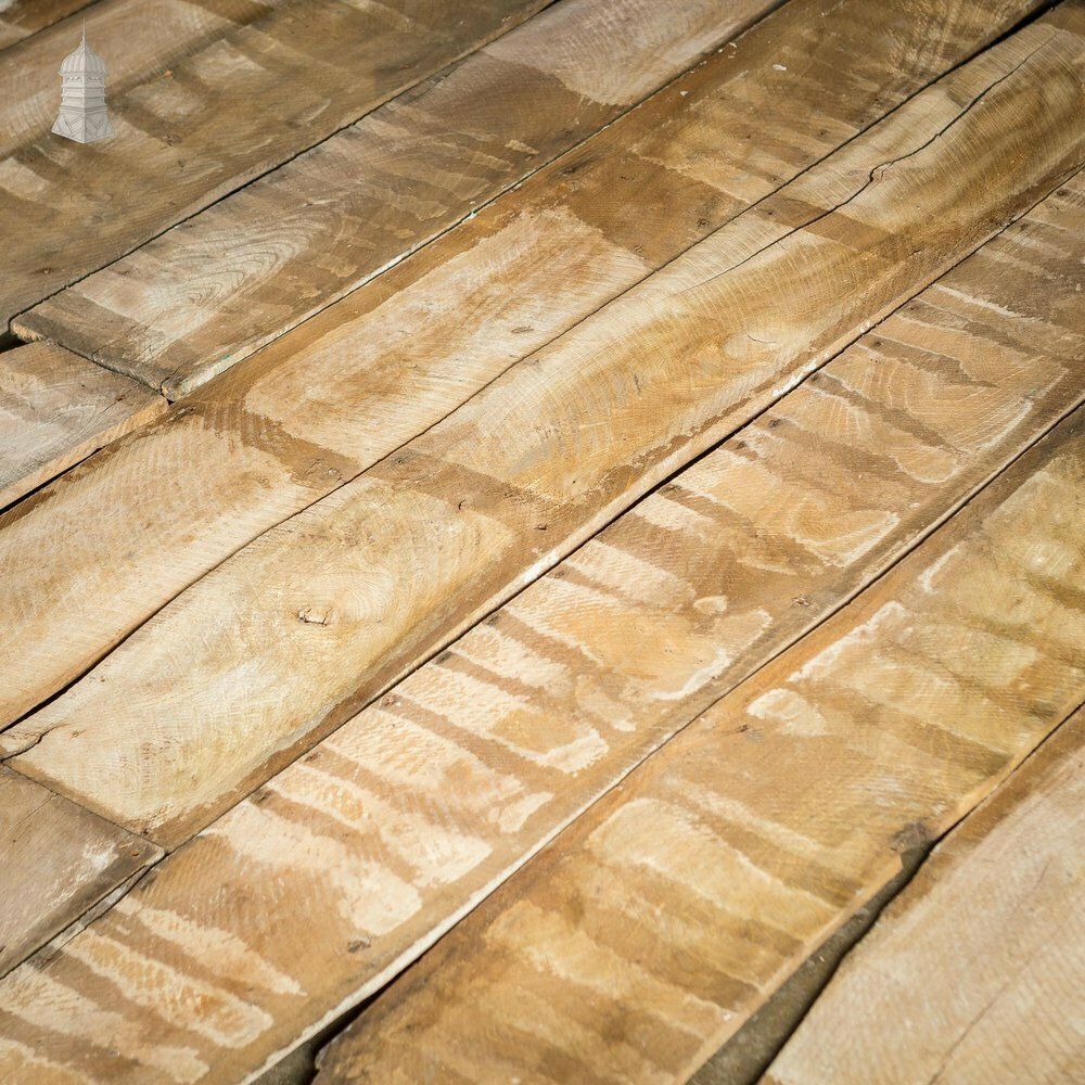 photo buy Batch Of 7.5 Square Metres Of Elm Wall Boards With Distressed Lath And Plaster Markings