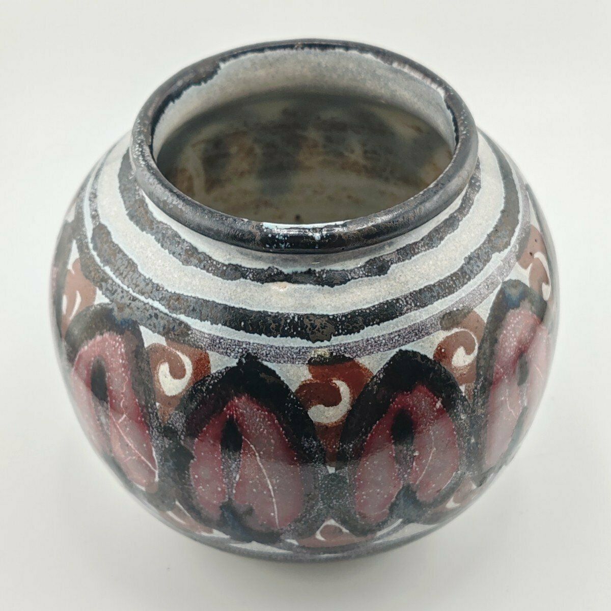 Marcel Noverraz (1899 1972). Vase boule en céramique