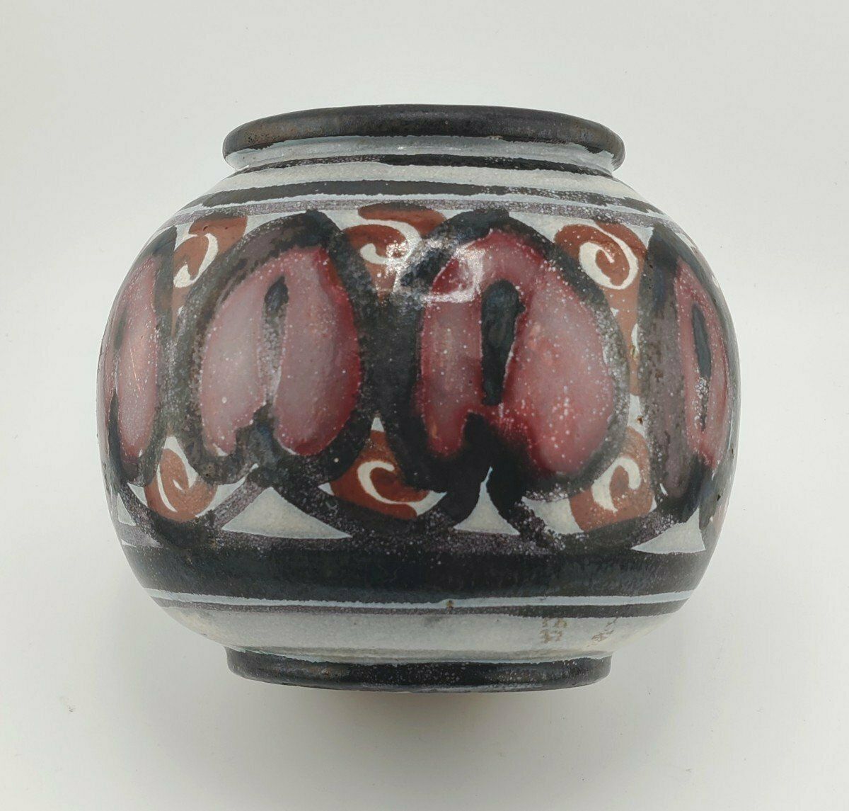 Marcel Noverraz (1899 1972). Ceramic Ball Vase photo for sale