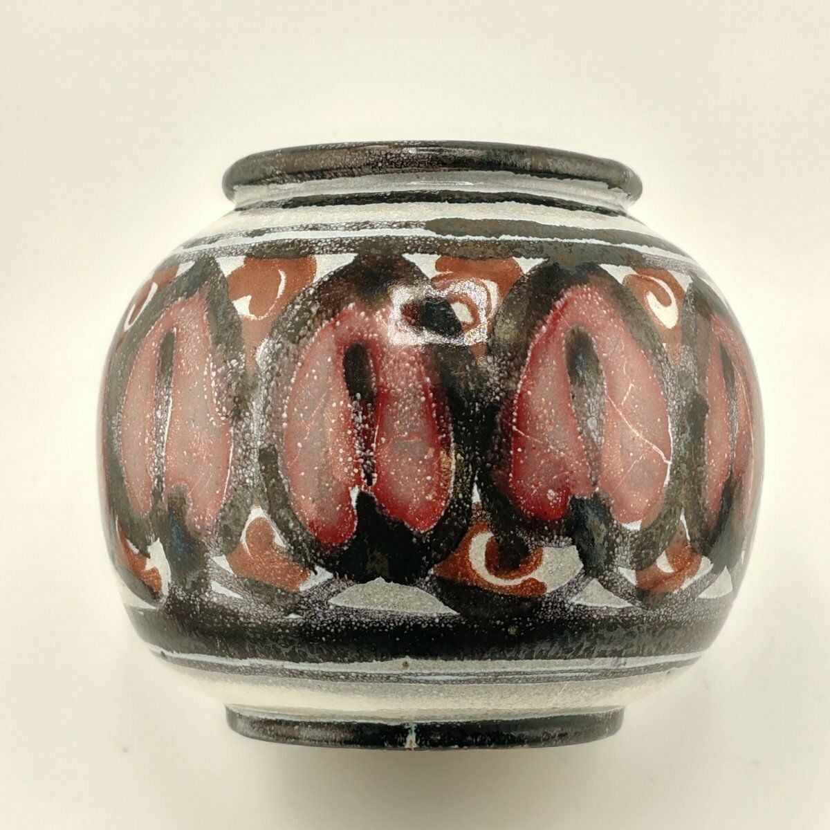Marcel Noverraz (1899 1972). Vase boule en céramique photo Décoration