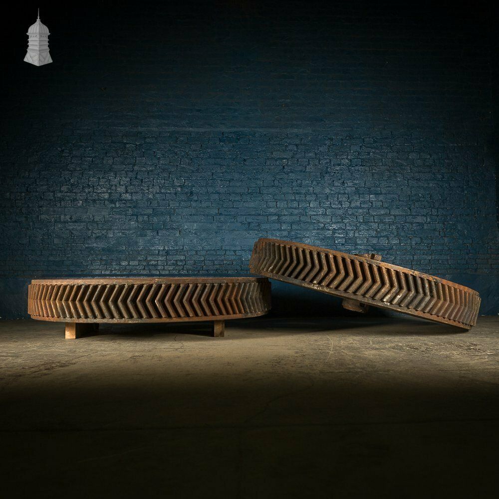 Pair Of Huge Cast Iron Cog Gears – 2 Metres In Diameter photo buy
