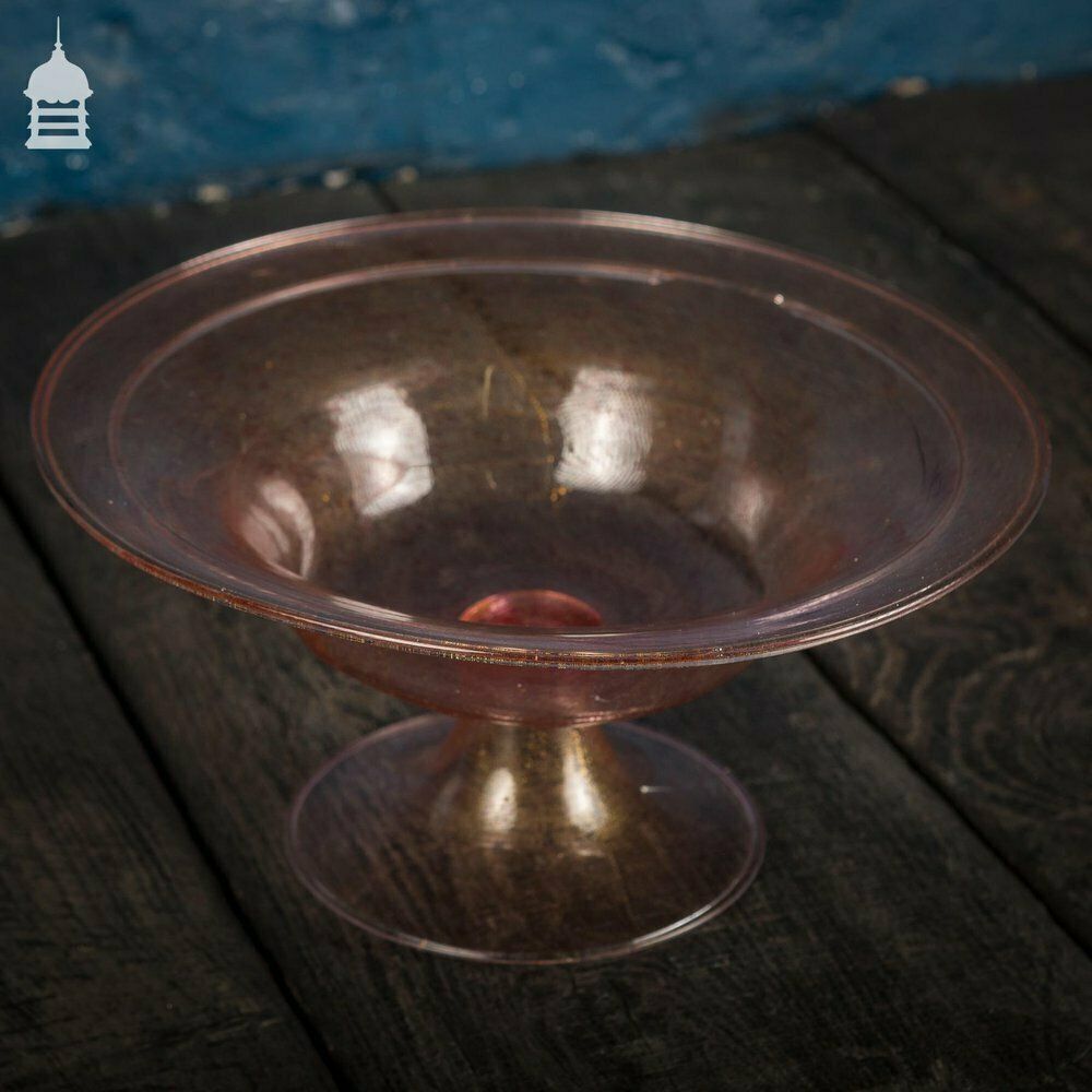 photo for sale A Venetian Murano Glass Tazza With Gold Fleck Inclusions, Probably 17th C
