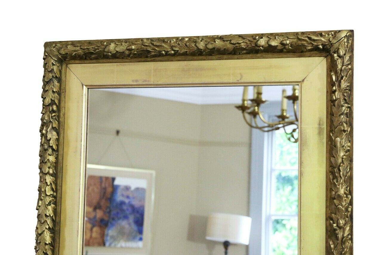 Antique 19th Century Large Fine Quality Gilt Overmantle Wall Mirror photo furniture