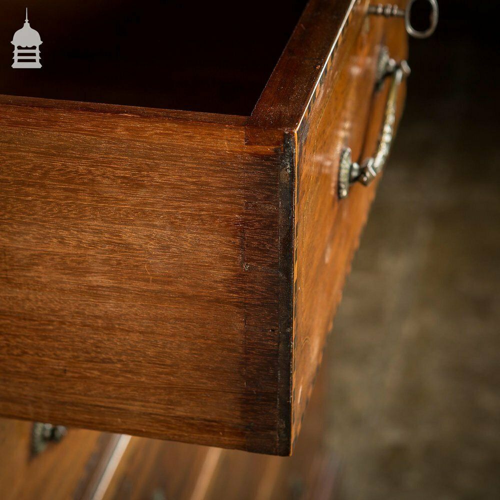Early 19th C Inlaid Mahogany Chest Of Drawers photo Furniture