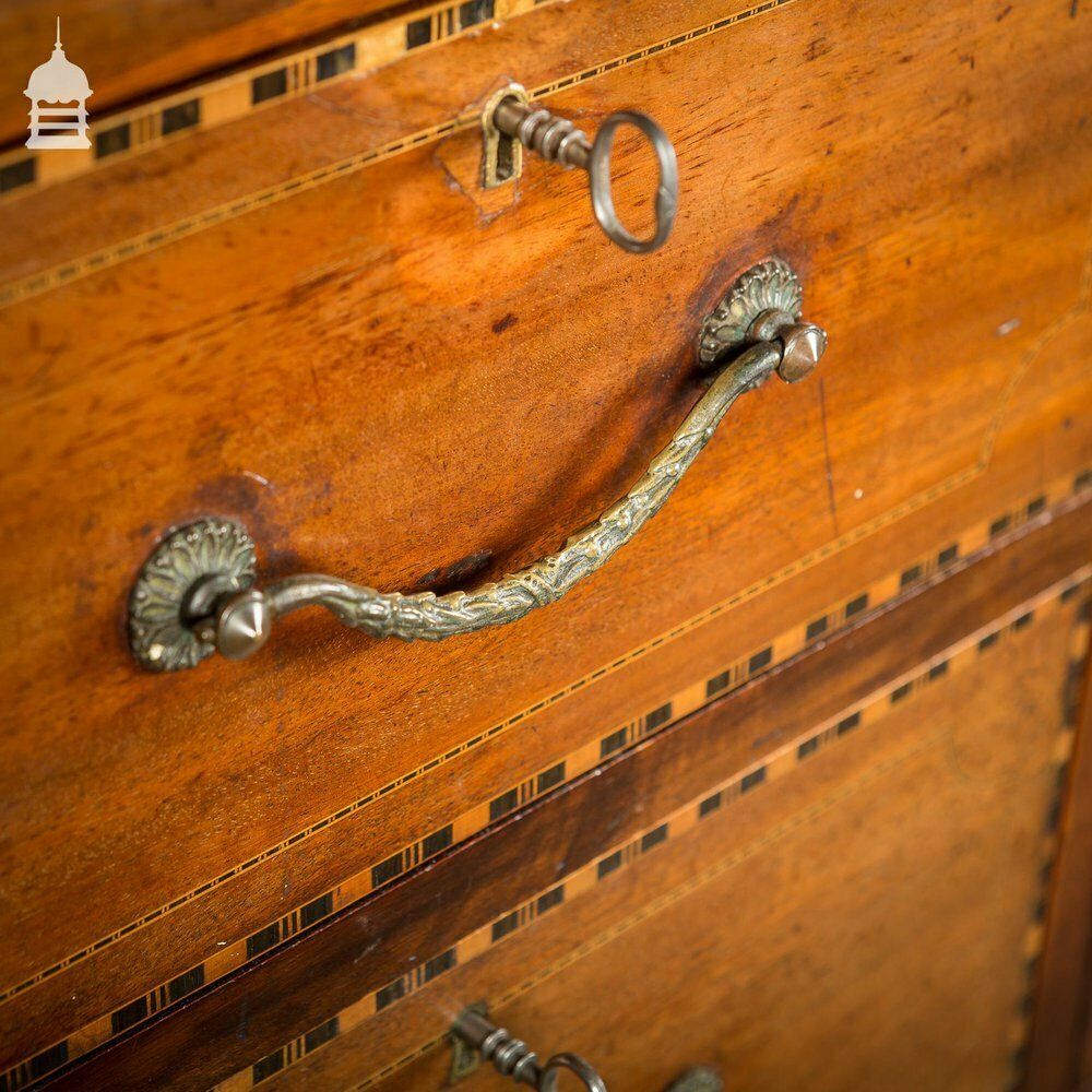 Early 19th C Inlaid Mahogany Chest Of Drawers photo vinterior