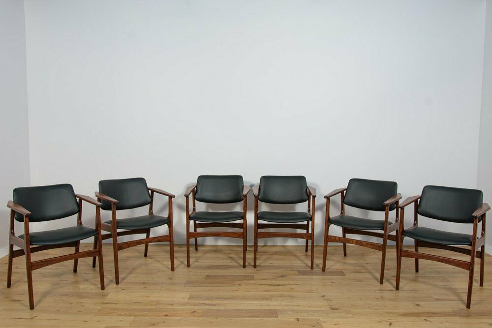 Mid Century Armchairs By Arne Vodder, 1960s, Set Of 6 photo Furniture