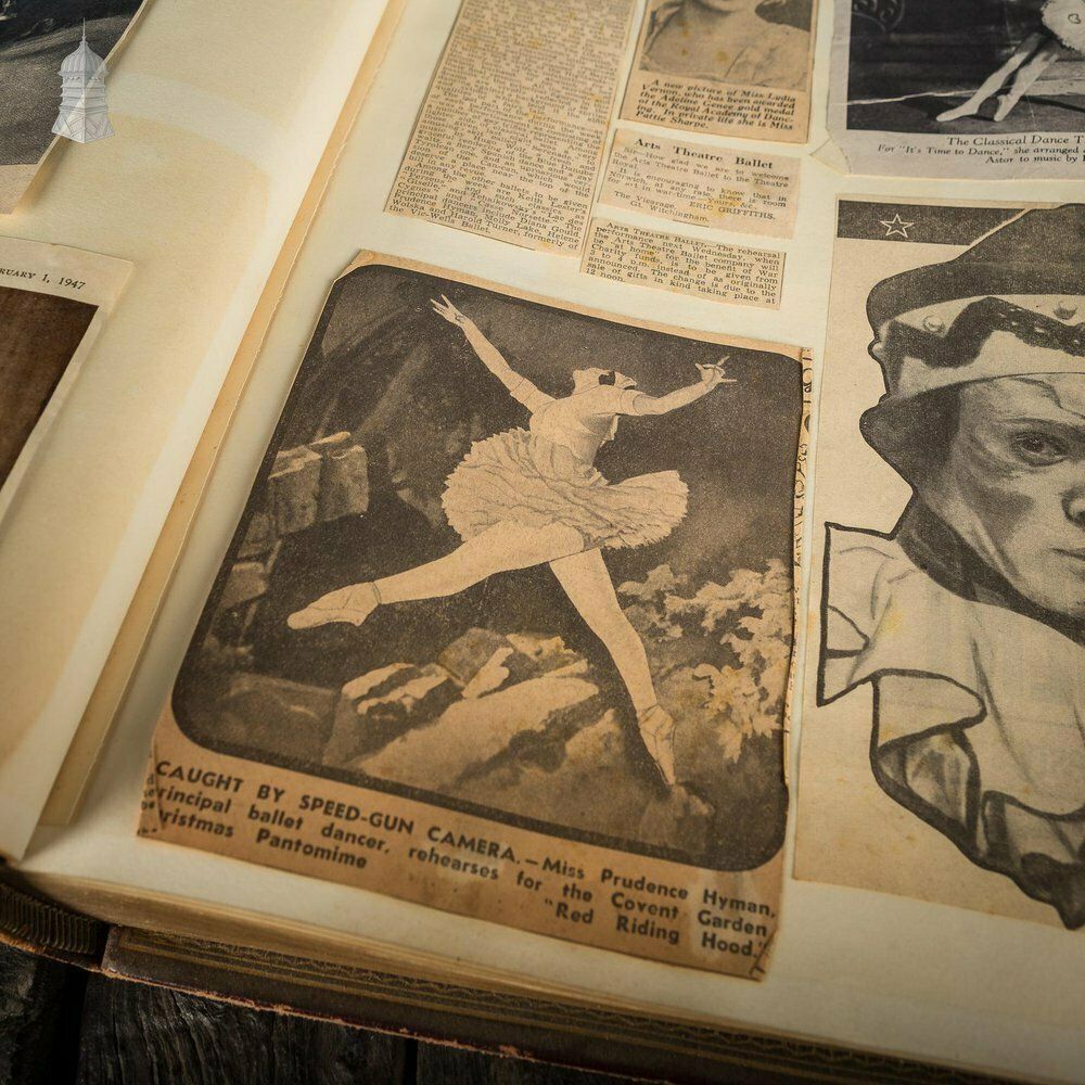 Ipswich Museum Portrait Book Containing 1940’s Newspaper Clippings And Ballet Programmes From Theatre Royal Norwich photo 450.0