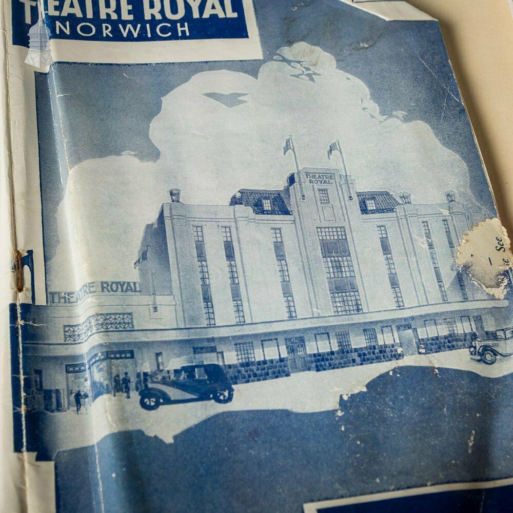 Ipswich Museum Portrait Book Containing 1940’s Newspaper Clippings And Ballet Programmes From Theatre Royal Norwich photo vintage