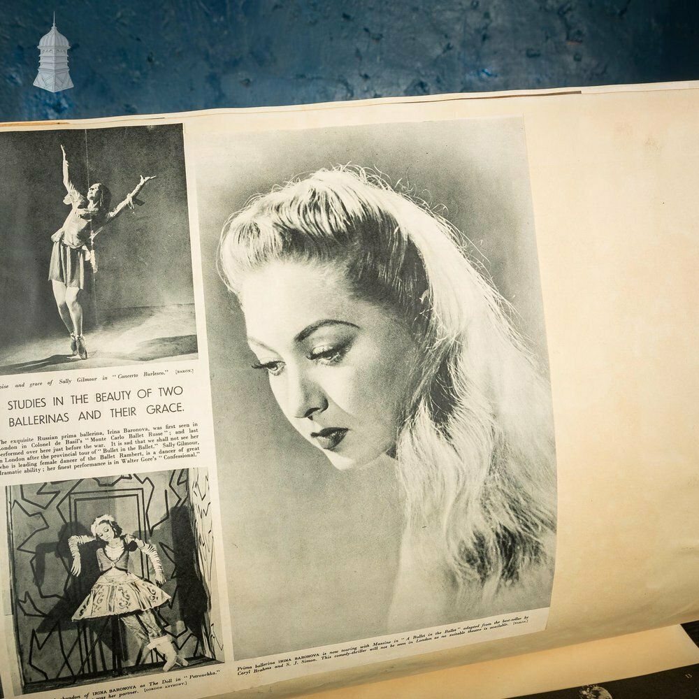 Home Decor Ipswich Museum Portrait Book Containing 1940’s Newspaper Clippings And Ballet Programmes From Theatre Royal Norwich photo