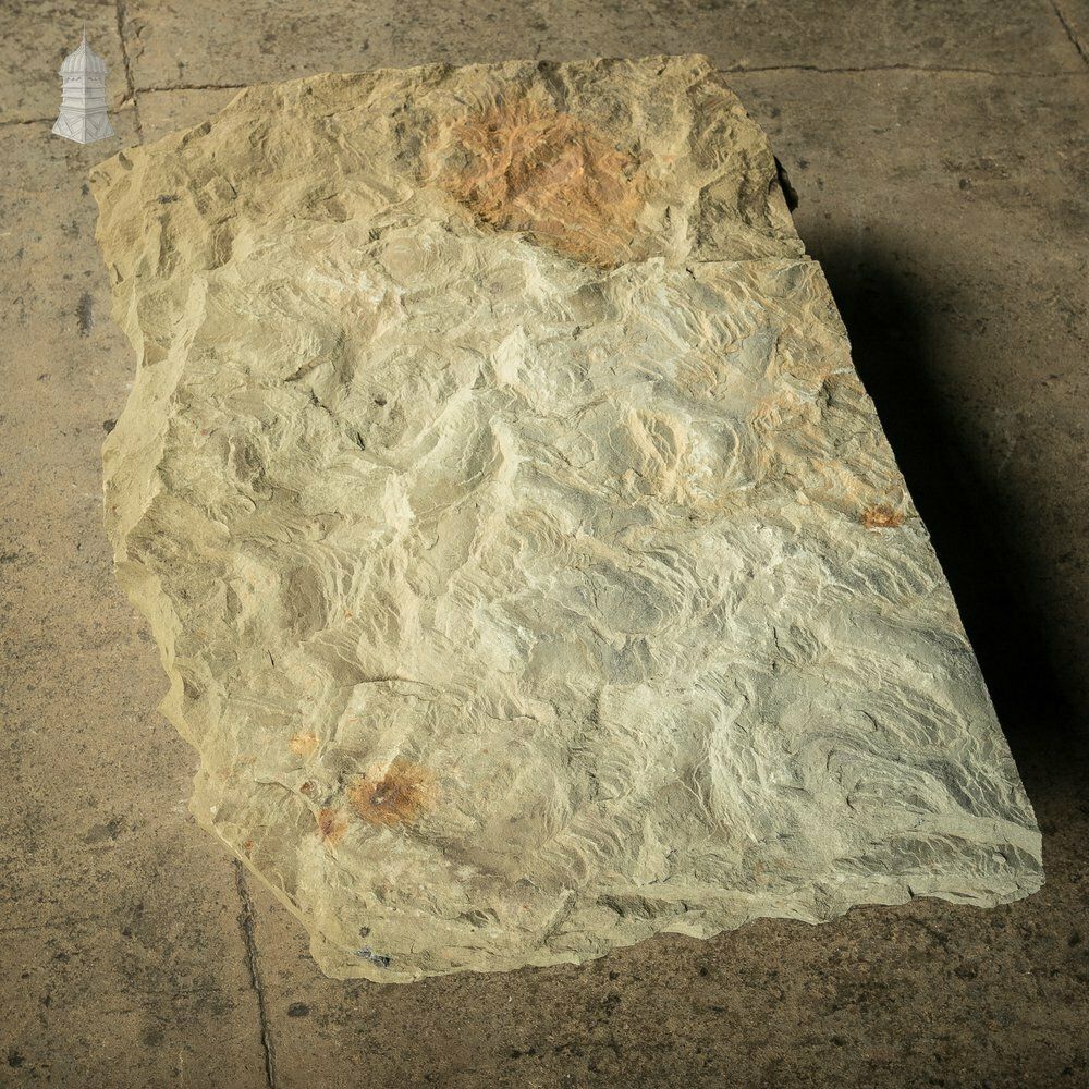 Riven Flagstone With Weathered Face And Flat Cut Back – 89cm X 55cm photo for sale