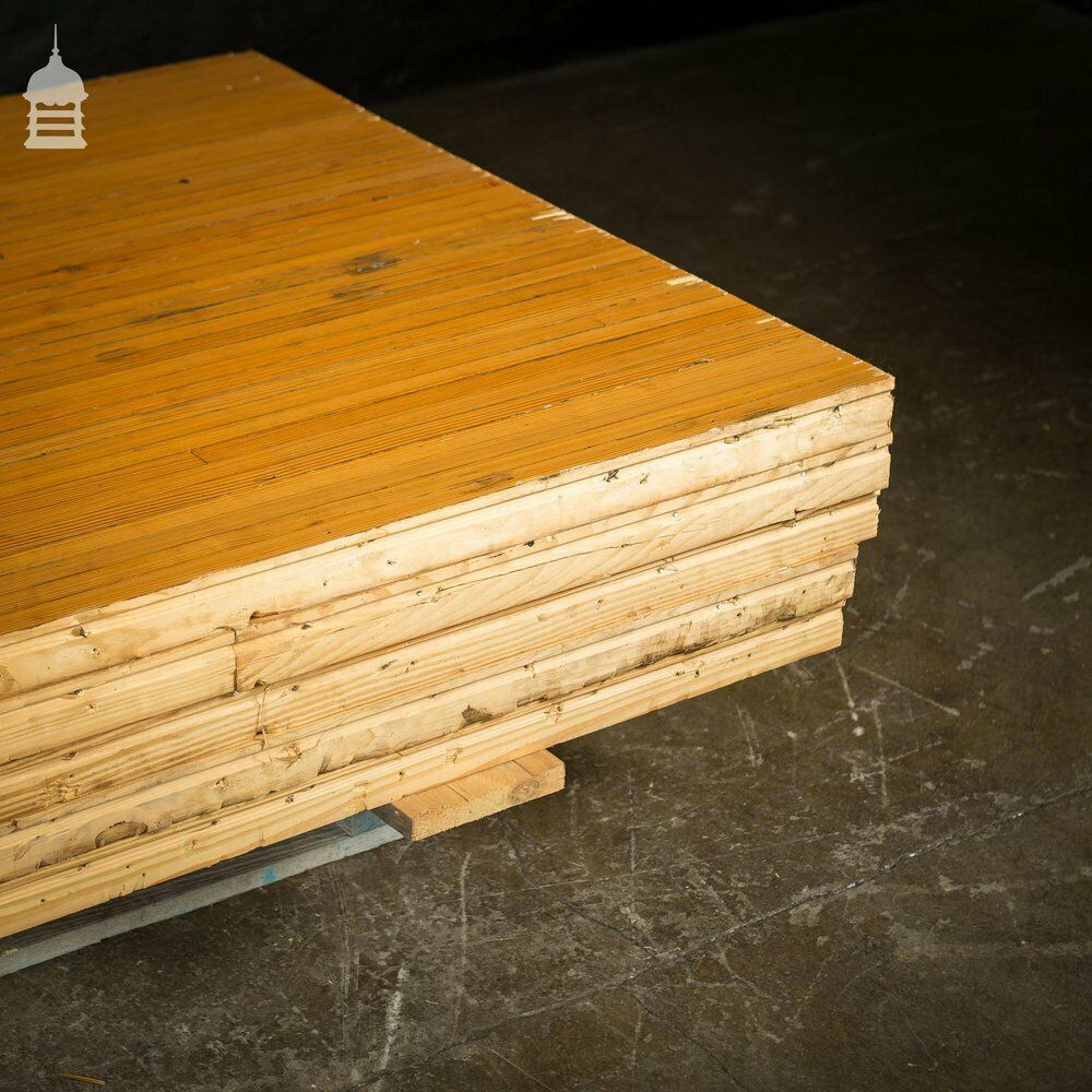 2 Metre Length Of Reclaimed Pitch Pine Bowling Alley Section photo 660.0
