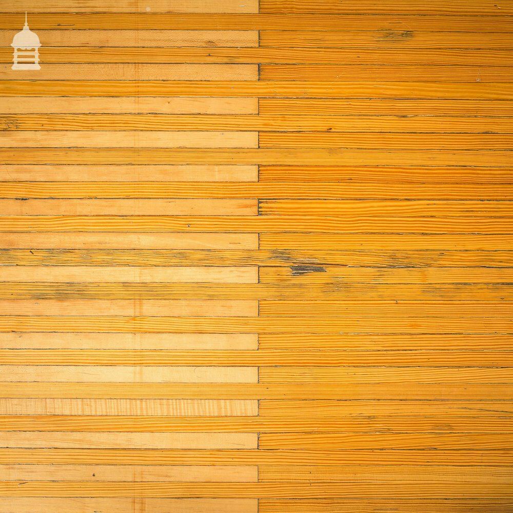 2 Metre Length Of Reclaimed Pitch Pine Bowling Alley Section photo vinterior