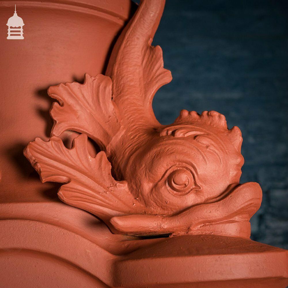 30000.0 Pair Of Cast Iron London County Council Embankment Lamppost Bases Finished In Red Oxide Primer photo