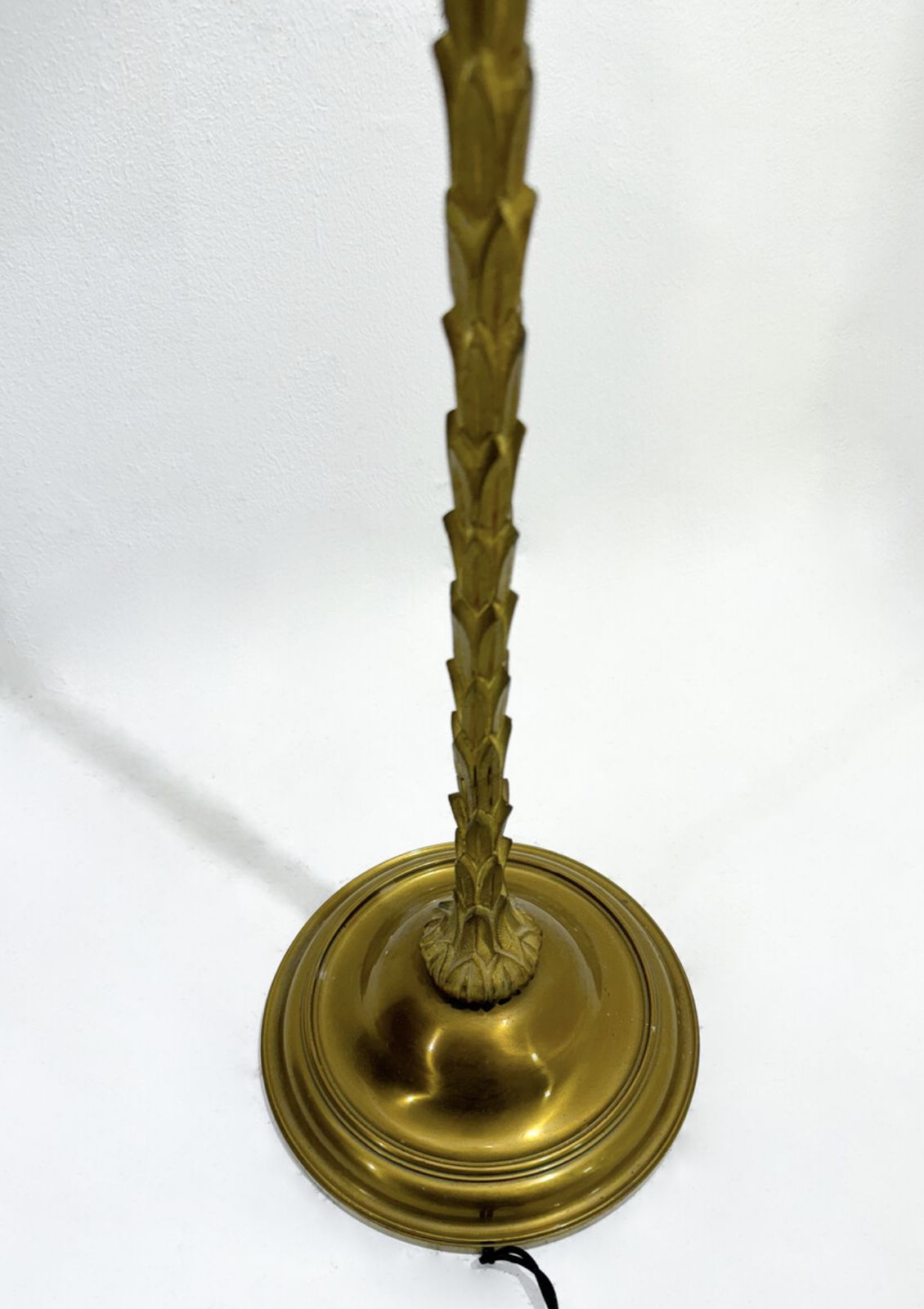 Mid Century Brass Floor Lamp By Maison Baguès, France, 1950s photo for sale