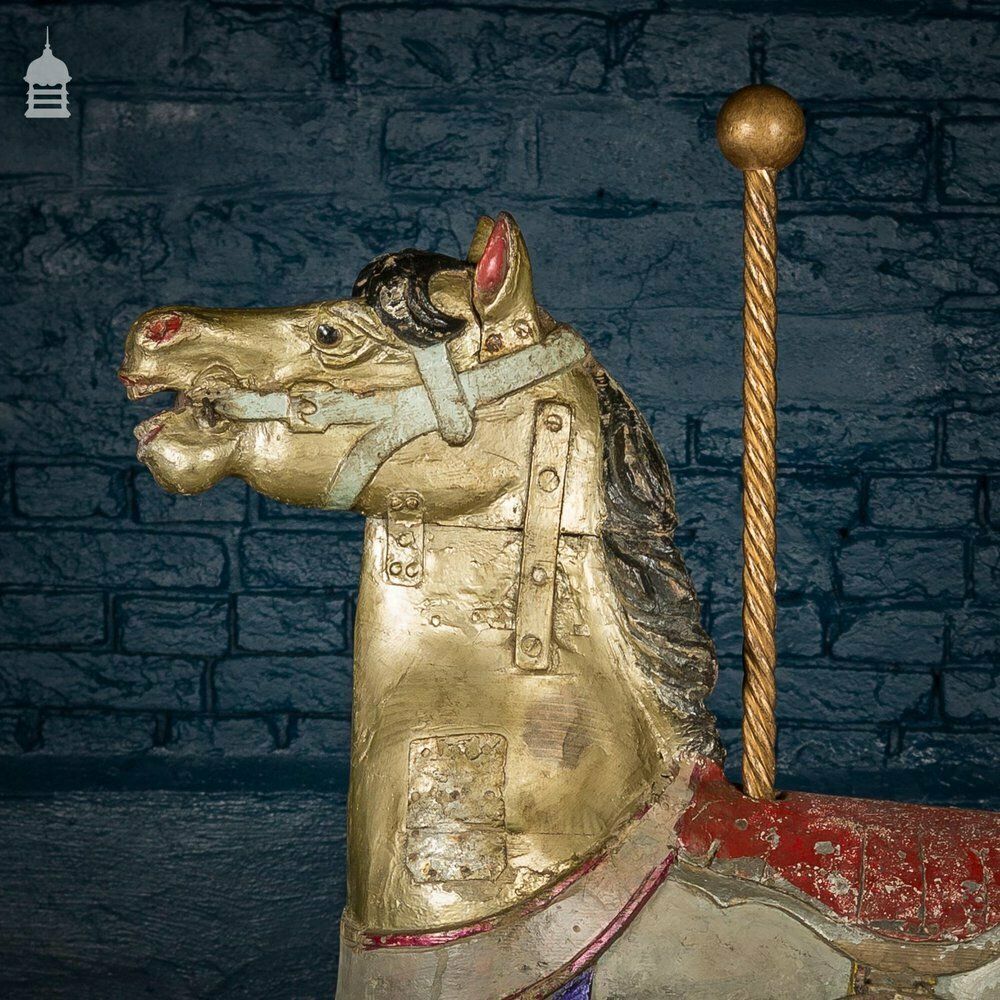 A Rare English 19th C Juvenile Carousel Galloper Horse By Anderson Of Bristol Circa 1890 No. 10 photo for sale