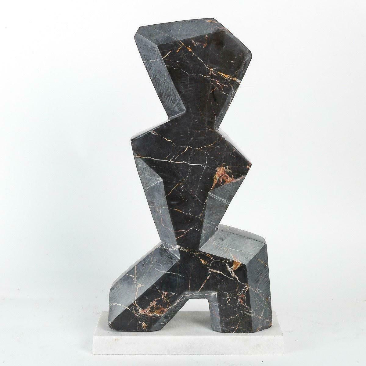 Contemporary Marble Sculpture By Artist François Fernandez, Circa 2001. photo furniture