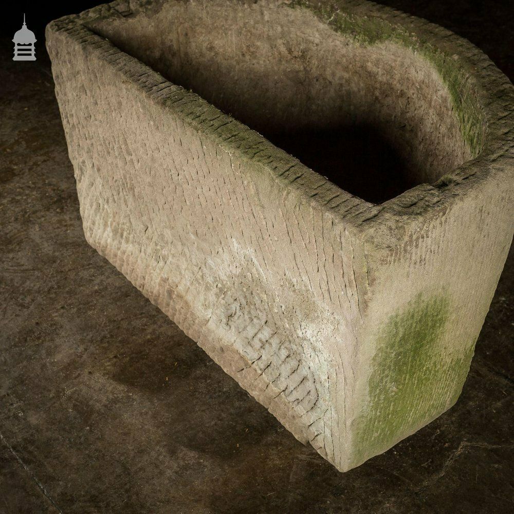 Georgian Bow Fronted Sandstone Trough With Decorative Detailing Reputedly From The Belvoir Estate [Number 2] photo 5700.0