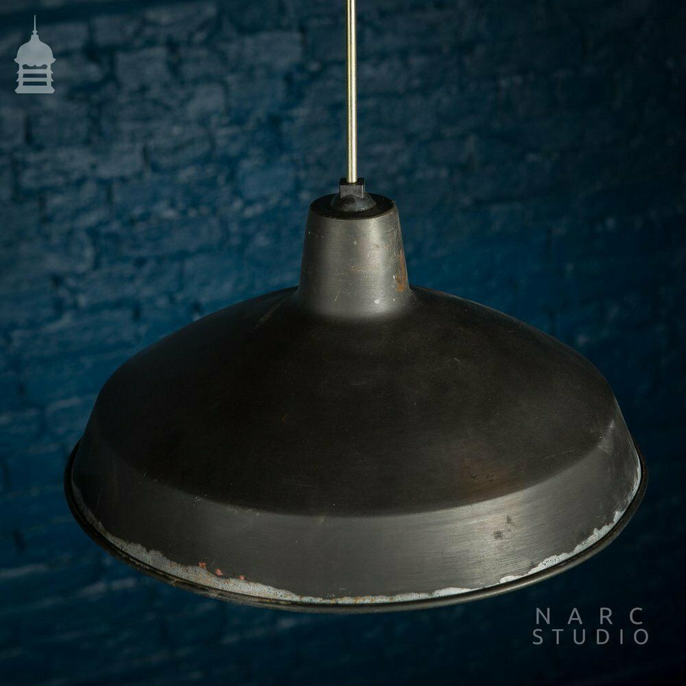 Lighting Batch Of 5 Narc Studio Stripped Industrial Metal Light Shades photo