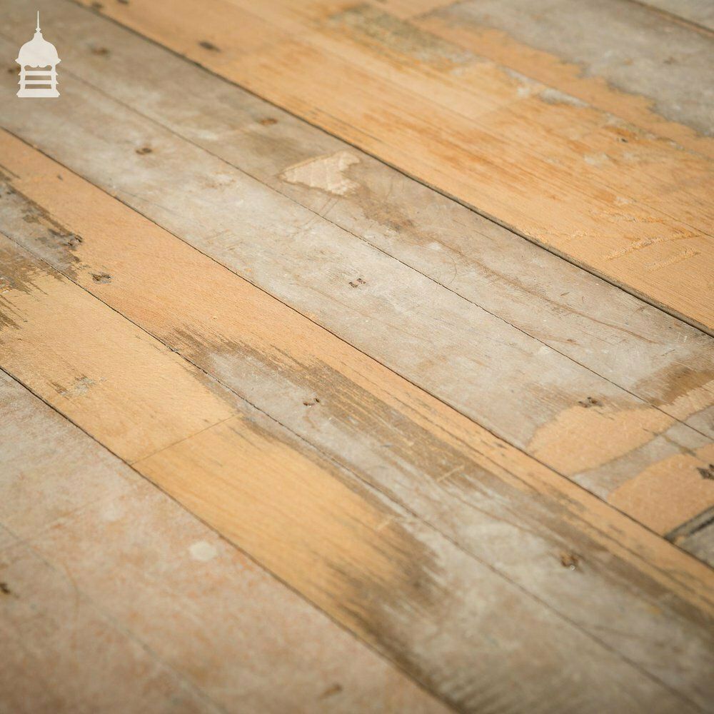 Batch Of 51 Square Metres Of 20th C Skimmed Beech Tongue & Groove Floorboard photo 6000.0