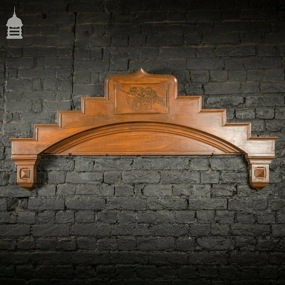 photo furniture Set Of 8 19th C Faux Painted Overdoors With Individual Crested Shield Designs