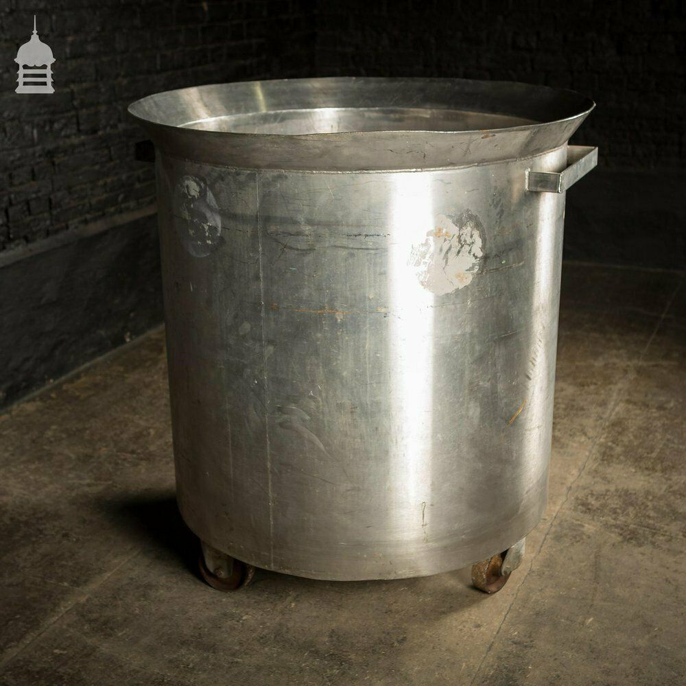 photo for sale Huge Stainless Steel Industrial Wheeled Pot
