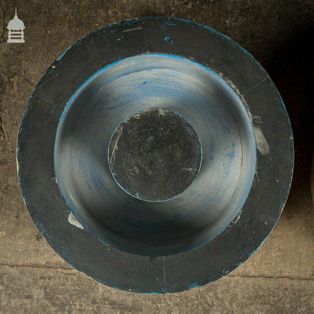 Set Of 3 Blue Silver And Black Industrial Factory Foundry Moulds photo Home Decor