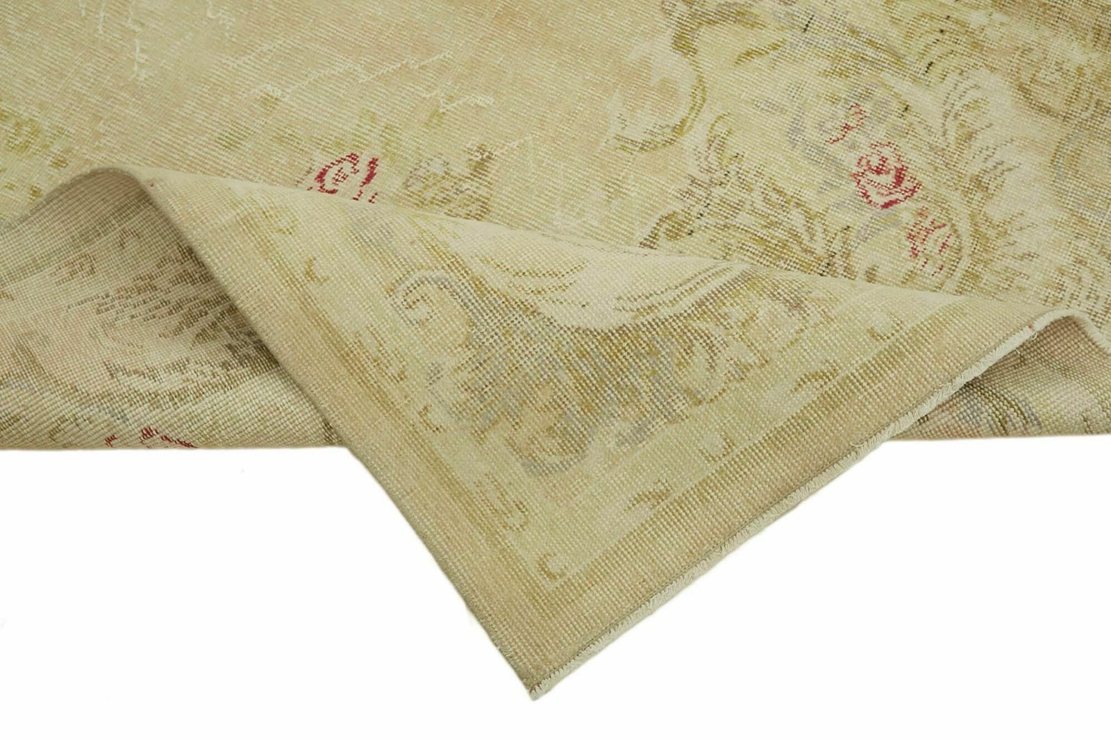 7x10 Beige Turkish Vintage Area Rug   44575 photo vinterior